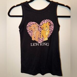 Disney Black Lion King Kids Tank Top